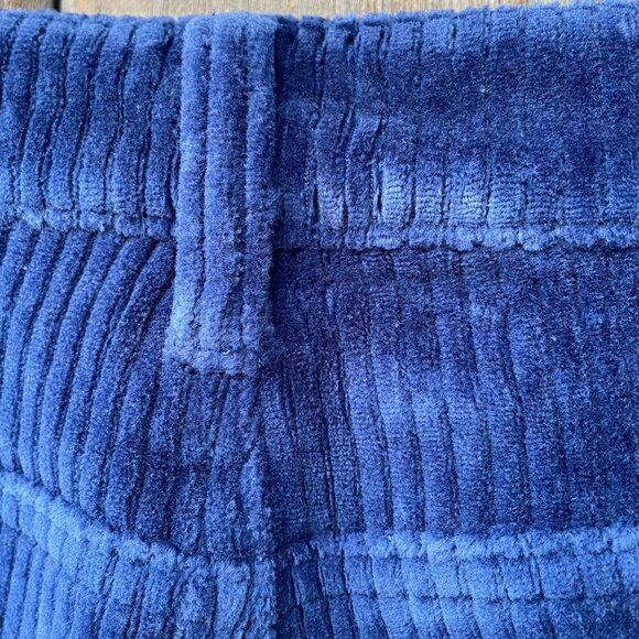 NWT KanCan Navy Blue Corduroy Wide Leg High Rise Boho Pants Size 32 Stretch - Picture 8 of 15
